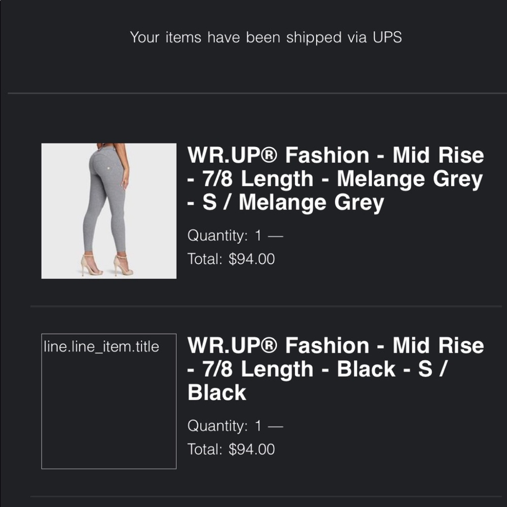 2 freddy pants melange gray and black. Unused.
